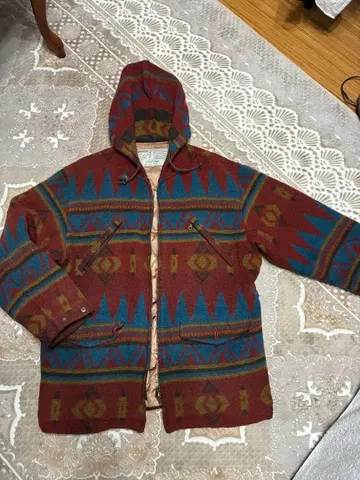 LEGEND 기하학 패턴 울 자켓