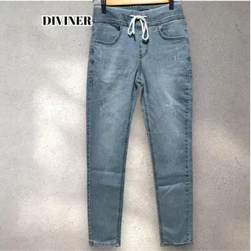 DIVINER 새상품 소프트 데님 팬츠 USED 가공 스트레치 S 사이즈