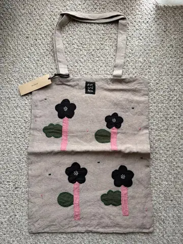 포트앤티 린넨 토트백 택 포함 새상품 pot and tea