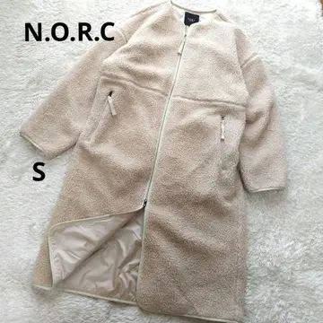 [ 새상품급 ] N.O.R.C by the line 보아 롱 코트 노 S