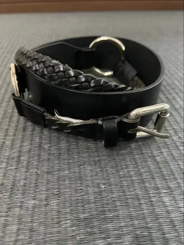 Fabrizio Mancini 가죽 벨트 블랙