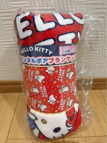 미사용 새상품! 산리오 헬로키티 플란넬 보아 담요