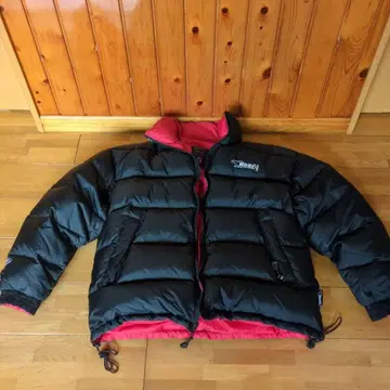 Bear USA 다운 자켓 / L 사이즈 / 블랙 / 레드