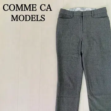 모델 그레이 체크 패턴 4 포켓 여성 팬츠 Y2K