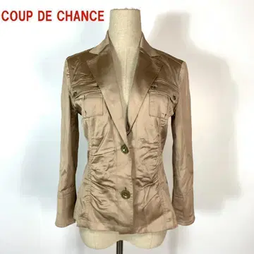 A86 쿠 드 샹스 테일러드 자켓 스트레치 베이지 38