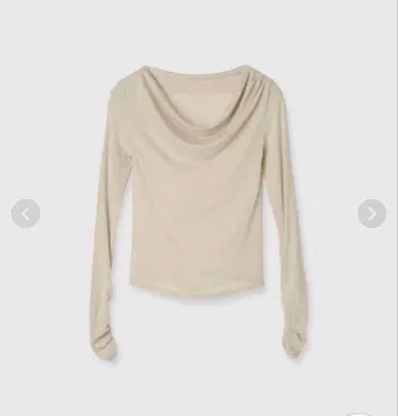 anuans 개더 드레이프 컷 상의