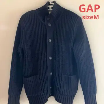 GAP 네이비 리브 가디건 M