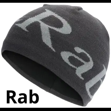 Rab 로고 비니 니트 모자