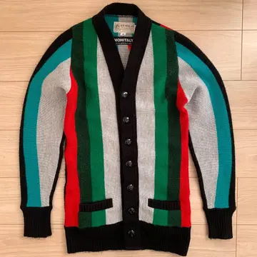 USA제 MONITALY x MEMIDJI 가디건 스트라이프 멀티 컬러