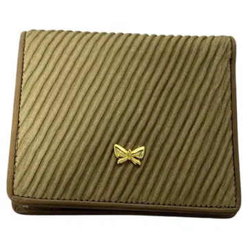Hanae Mori 접이식 지갑 올리브 그린