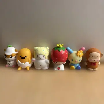 산리오 캐릭터즈 마스코트 6개 세트