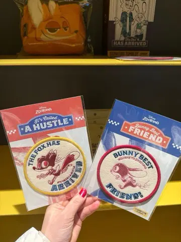 한국 한정 컴포즈 커피 디즈니 주토피아 2 자수 코스터 2장 세트