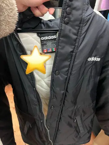 adidas 블랙 다운 자켓 M 사이즈