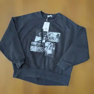 LEPSIM 포토 프린트 맨투맨 트레이닝복