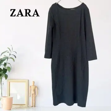 zB1025 [ S ] ZARA 보트넥 원피스 코쿤 실루엣