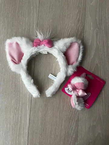 마리 머리띠 헤어핀 디즈니 페어