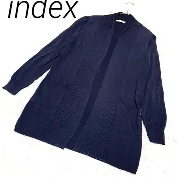 인덱스 네이비 오픈 프론트 가디건 M 캐주얼