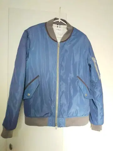 MORGAN HOMME MA-1 자켓 점퍼 네이비 파랑