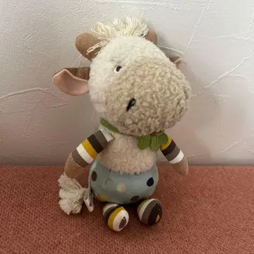 헤이세이 레트로 good luck 동심 소 카논 봉제 인형