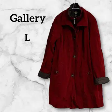 Gallery 갤러리 심홍 크러쉬 가공 코트 L 라이너 포함