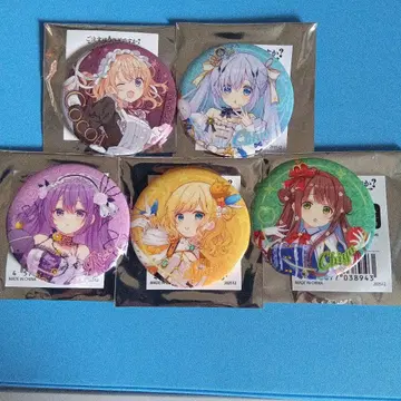 주문은 토끼입니까? Cafe marchen 캔뱃지 5개 세트