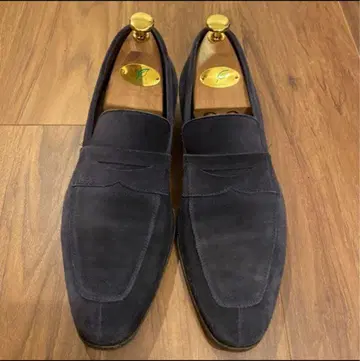 카르미나 스웨이드 코인 로퍼 ( US7 네이비 )