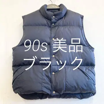 90s llbean 블랙 다운 베스트 L