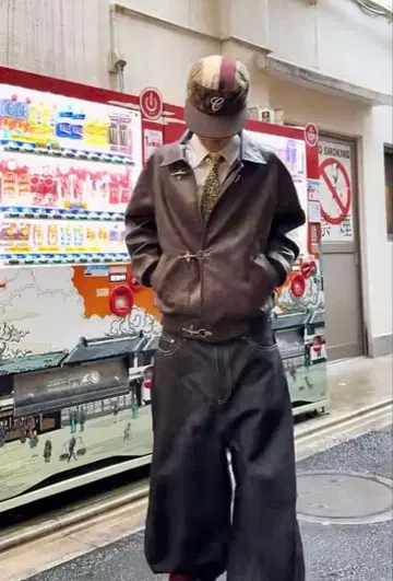 belvet 파이어맨 자켓 브라운