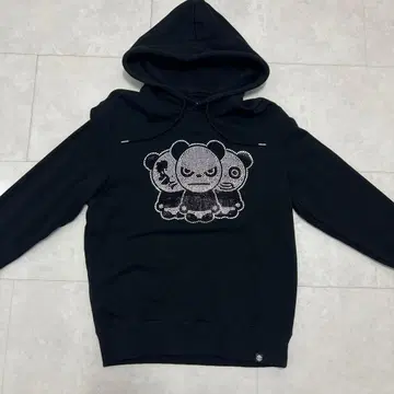 HIPANDA 팬더 스톤 장식 후드 부착 후드티 L 사이즈