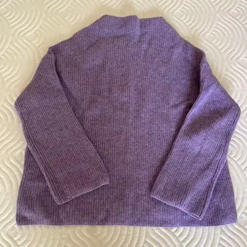퍼플 리브 긴팔 스웨터
