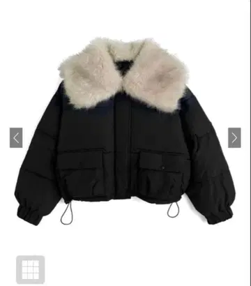 GRL 그레일 빅 퍼 컬러 다운 블루종[fo2218]