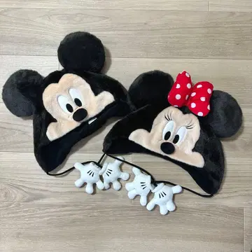 디즈니 미키 미니 팬캡 세트