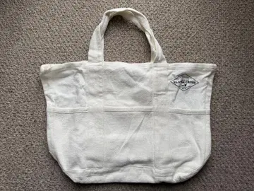 크로스 앤 크로스 린넨 토트백 화이트 미사용