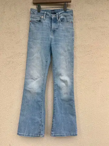 라이트 블루 부츠컷 데님