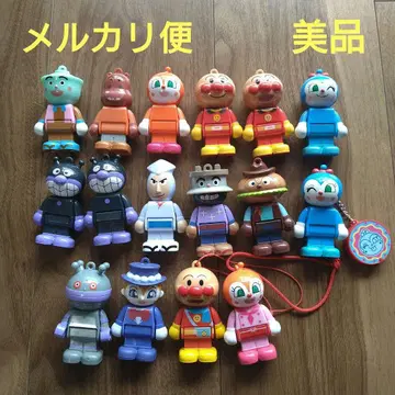 [ 새상품급 ] 호빵맨 블록 라보 스윙 가쓰부시맨 시라타마 씨 등