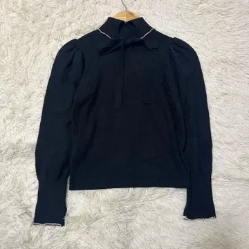 Her lip to 터틀넥 니트 탑 니트 블랙 S