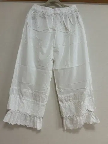 Lupilien 밑단 레이스 속바지 레이어드 이너 팬츠 화이트