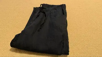 Green Label Relaxing 다크 네이비 린넨 팬츠 L