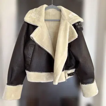 MURUA 무스탕 코트 페이크 무스탕 자켓