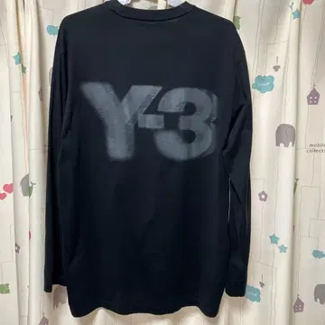 Y-3 블랙 긴팔 티셔츠 L