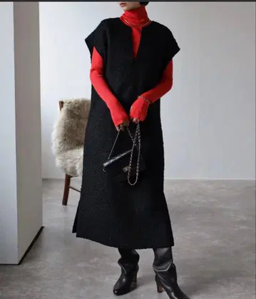 봉쥬르 사간 리버서블 딥 V넥 원피스 2way