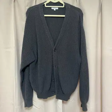 다크 그린 니트 가디건