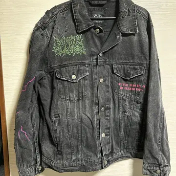 ZARA 다크 그레이 데님 자켓 M