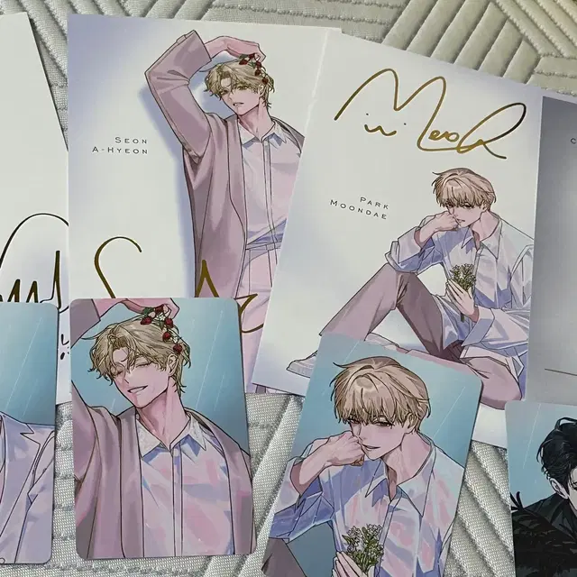 데못죽 대만판 특전 아현 문대 포카 엽서 아크릴 스탠드 세트