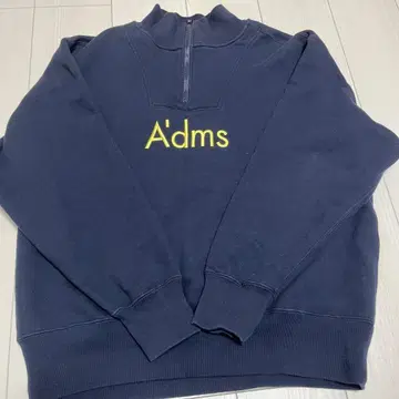 그린 라벨 릴랙싱 로고 하프 지퍼 풀오버 맨투맨