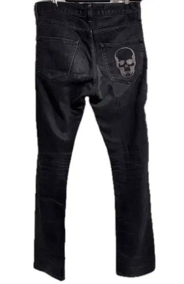 루시앙페라피네 스컬 자수 데님 마리화나 블랙 28 팬츠 하의