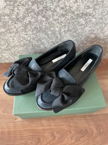 JETEE 로퍼 리본 네이비 x 블랙 여성용