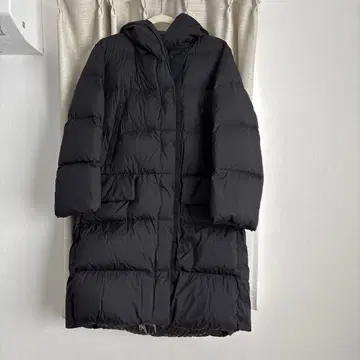 UNIQLO+J 질 샌더 다운 롱 코트 M 블랙