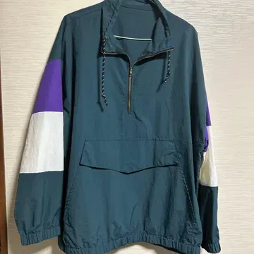 나일론 자켓 다크 그린 퍼플