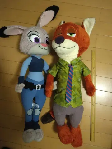 디즈니 봉제 인형 닉 와일드 & 주디 홉스 주토피아